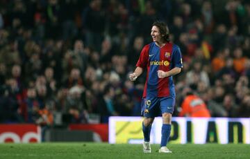 El 10 marzo de 2007 Leo Messi marcó su primer hat-trick, 54 en total, con el FC Barcelona. Fue contra el eterno rival, el Real Madrid, y el encuentro acabó en empate, 3-3.