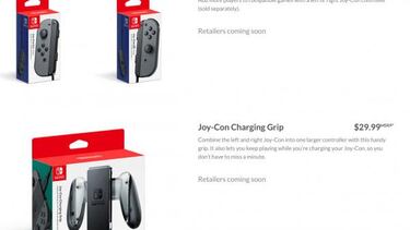 Precios de todos los accesorios de Nintendo Switch