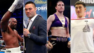 Dereck Chisoria, Joseph Parker, Katie Taylor y Dmitry Bivol.