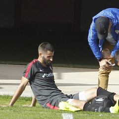 Gonalons se rompe el tobillo ahora: le persigue la desgracia