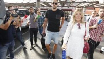 Kiko Casilla, a su llegada a Madrid.