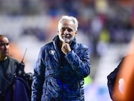 Jesus Martinez of Pachuca group during the Quarter-Final first leg match between Pachuca and America as part of the Liga BBVA MX, Torneo Clausura 2025 at Hidalgo Stadium on May 07, 2025 in Pachuca, Hidalgo, Mexico.