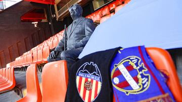Estatura en Mestalla que simboliza el sentimiento de la afición.