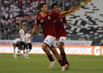 "Edu" sufrió la dolencia en el tendón. Actuaba por Unión Española, en diciembre de 2009. 