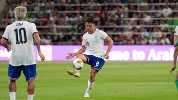 AUSTIN, TEXAS - JUNE 19: Sebastian Berhalter #8 of the United States kicks the ball against Saudi Arabia during a 2025 CONCACAF Gold Cup Group D match at Q2 Stadium on June 19, 2025 in Austin, Texas. Noah Goldberg/Getty Images/AFP (Photo by Noah Goldberg / GETTY IMAGES NORTH AMERICA / Getty Images via AFP)