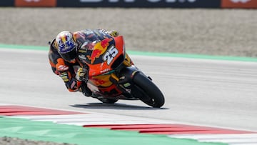 25 Fernandez Raul (esp), Red Bull KTM Ajo, Kalex, action during the 2021 Moto 2 Austrian Grand Prix from August 13 to 20, 2021 on the Red Bull Ring, in Spielberg, Austria - Photo Studio Milagro / DPPI
 AFP7 
 13/08/2021 ONLY FOR USE IN SPAIN