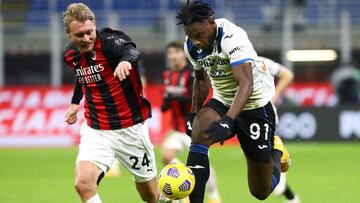 Duván Zapata anota en goleada de Atalanta contra Milan
