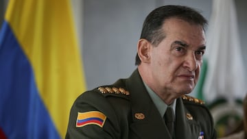 El general William René Salamanca renunció a la Dirección de la Policía Nacional. Es el segundo director que sale en el Gobierno Petro (Colprensa - Cristian Bayona).