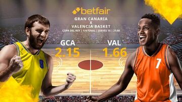 CB Gran Canaria vs. Valencia Basket: horario, TV, estadísticas, cuadro y pronósticos