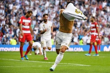 El volante colombiano, ingresó desde el banco de suplentes y el tiempo de adición puso el 42. Pasaron 882 para que volviera a anotar con el Real Madrid