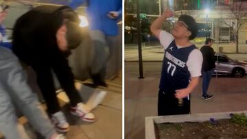 Mavs fans’ wild reaction to Doncic trade caught live outside American Airlines Center