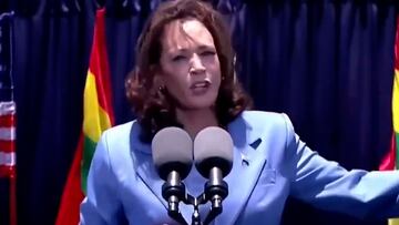 Trump mocks Kamala Harris with hilarious compilation of her most repeated line