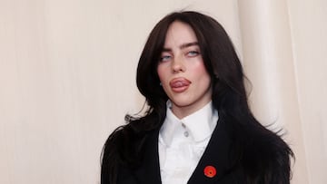 Stars like Billie Eilish and Ramy Youssef were spotted wearing the circular badge with a hand and heart on the red carpet.