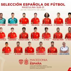 Riqui Puig lidera la lista de una renovada Sub-21