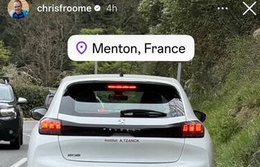 Froome denuncia que una mujer intent¨® atropellarle a ¨¦l y a Zigart, la pareja de Pogacar
