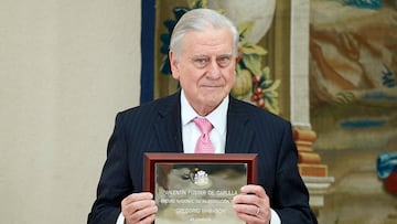 MADRID, SPAIN - FEBRUARY 17: Valentin Fuster attends 'Premios Nacionales De Investigacion' awards 2019 at the El Pardo Palace on February 17, 2020 in Madrid, Spain. (Photo by Carlos Alvarez/Getty Images)
