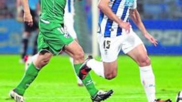 <b>POLÉMICA. </b>Sánchez ha metido presión a los delanteros del conjunto onubense.