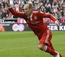 Robben marca en la agónica victoria del Bayern