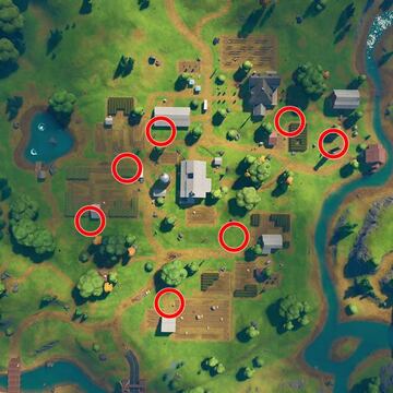 Lugares en la Complejo Corriente en los que colocar vacas se&ntilde;uelo