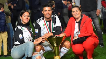 Cristiano Ronaldo, Georgina y María Dolores Aveiro. 