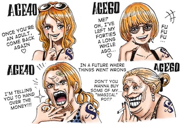 One Piece a los 40 y 60 años