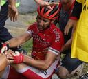 Dani Navarro abandona el Tour tras sufrir una grave caída