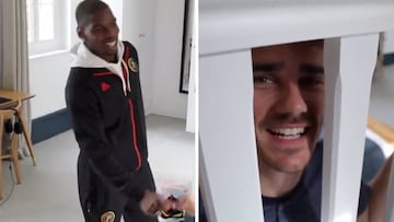Pogba entra a gritos en perfecto espa?ol a la habitaci¨®n de Griezmann: ?Oye, oye, caramba!"