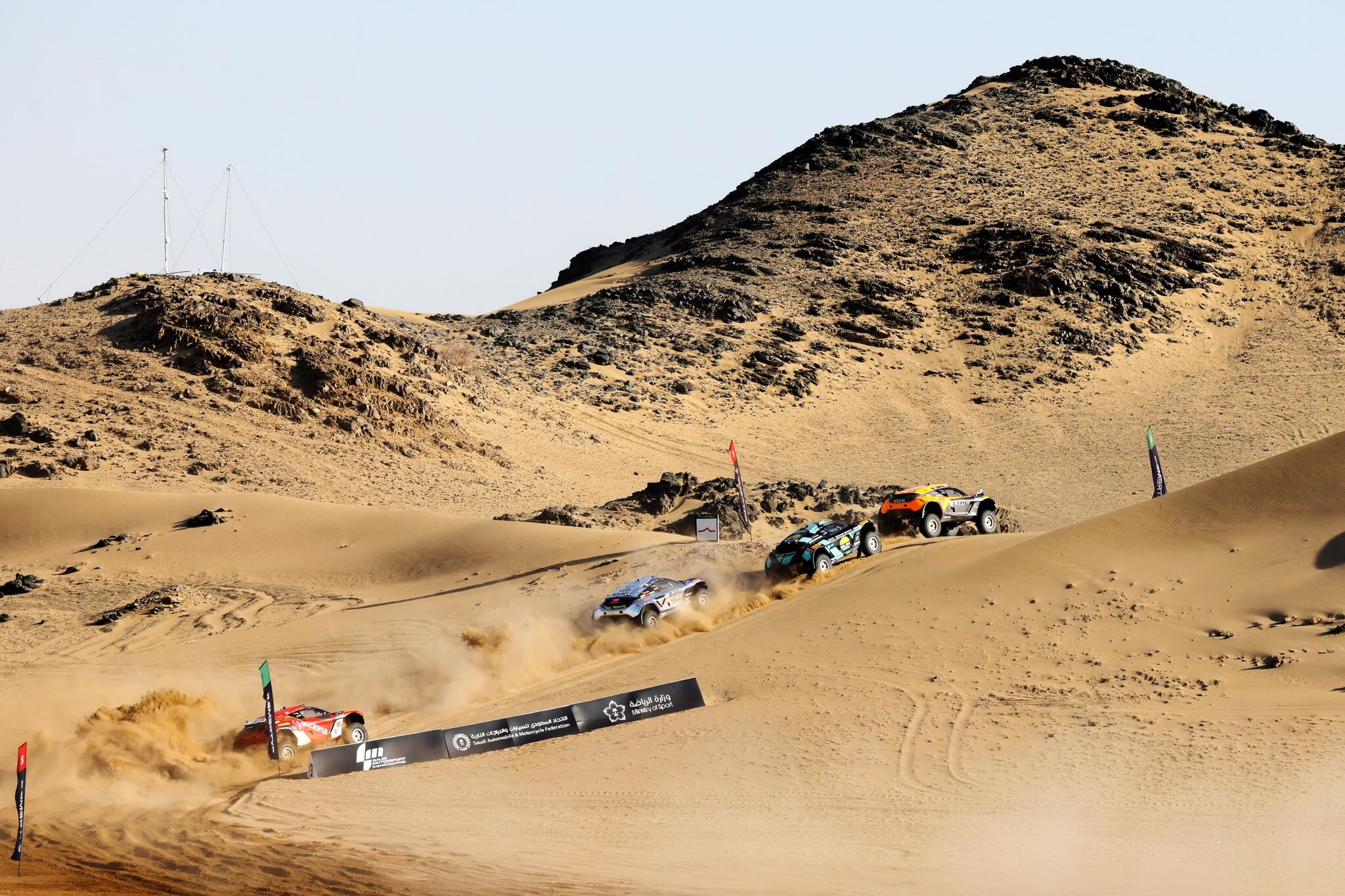 Carrera de Extreme E en Arabia Saudí.