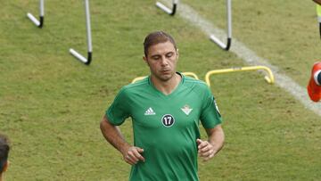 Joaqu&iacute;n, en un entrenamiento. 