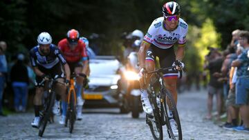 El ciclista eslovaco Peter Sagan compite durante el Tour del Benelux 2021.