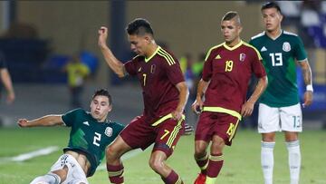 La escuadra mexicana sub-21 no pudo contra la Vinotinto en los Centroamericanos de Barranquilla 2018.