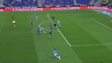 Gerard Moreno estaba en fuera de juego cuando marcó el 1-0