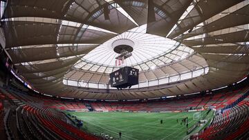  General View Stadium during the game Vancouver Whitecaps (CAN) vs Los Angeles FC (USA)  corresponding to Quarterfinals first leg match of the 2023 Scotiabank Concacaf Champions League, at BC Place Stadium, on April 05, 2023.

<br><br>

Vista General del Estadio durante el partido Vancouver Whitecaps (CAN) vs Los Angeles FC (USA) , correspondiente al partido de Ida de Cuartos de final de la Liga de Campeones Scotiabank Concacaf 2023, en el Estadio BC Place, el 05 de Abril de 2023.