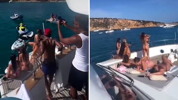 Captan a Ansu Fati y Balde con amigos en un yate lleno de mujeres