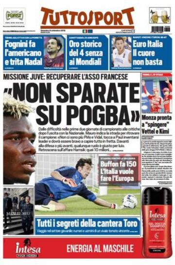 Portadas de la prensa deportiva