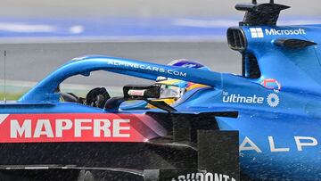 Fernando Alonso pilota durante la carrera del GP de Turquía.