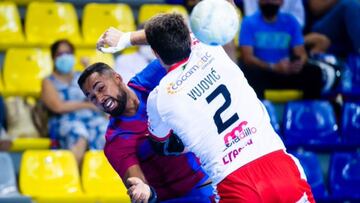 Festival del goles en el Palau con victoria del Barça ante el Nava