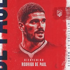 El Atlético anuncia a De Paul