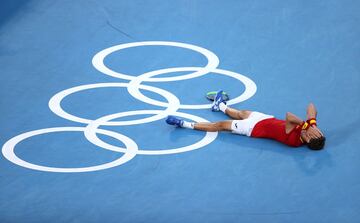 Así celebró Pablo Carreño la medalla de bronce