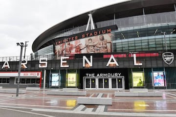 The Emirates Stadium.