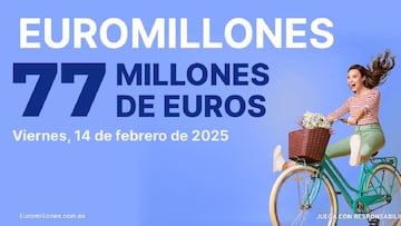 Euromillones: comprobar los resultados del sorteo de hoy, viernes 14 de febrero