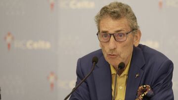 Mouriño, en una comparecencia como presidente del Celta.