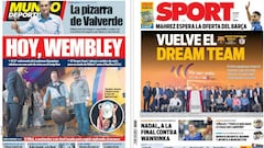 Homenaje a los héroes de Wembley en las portadas