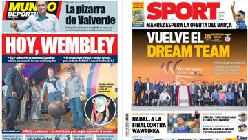 Homenaje a los héroes de Wembley en las portadas