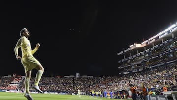   Diego Valdes celebrates his goal 0-2 of America during the game Atletico San Luis vs America, corresponding to first leg match of Quarterfinals of the Torneo Clausura 2023 of the Liga BBVA MX, at Alfonso Lastras Stadium, on May 10, 2023.

<br><br>

Diego Valdes celebra su gol 0-2 de America durante el partido Atletico San Luis vs America, Correspondiente al partido de Ida de Cuartos de Final del Torneo Clausura 2023 de la Liga BBVA MX,en el Estadio Alfonso Lastras, el 10 de Mayo de 2023.