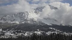 Imagen de las pistas de esqu&iacute; de Cortina d&#039;Ampezzo, sede de los Mundiales de Esqu&iacute; Alpino 2021.