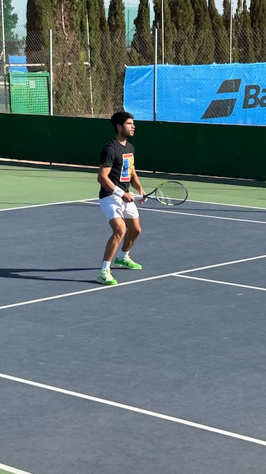 Alcaraz se prepara para Indian Wells en una pista especial