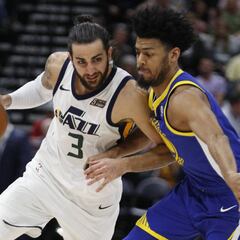 Los Jazz de Ricky y Mitchell abofetean a los Warriors: ¡+40!