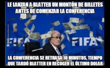 Los memes del 'billetazo' de Blatter