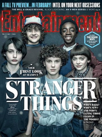 Portada de EW con la foto promocional de Stranger Things